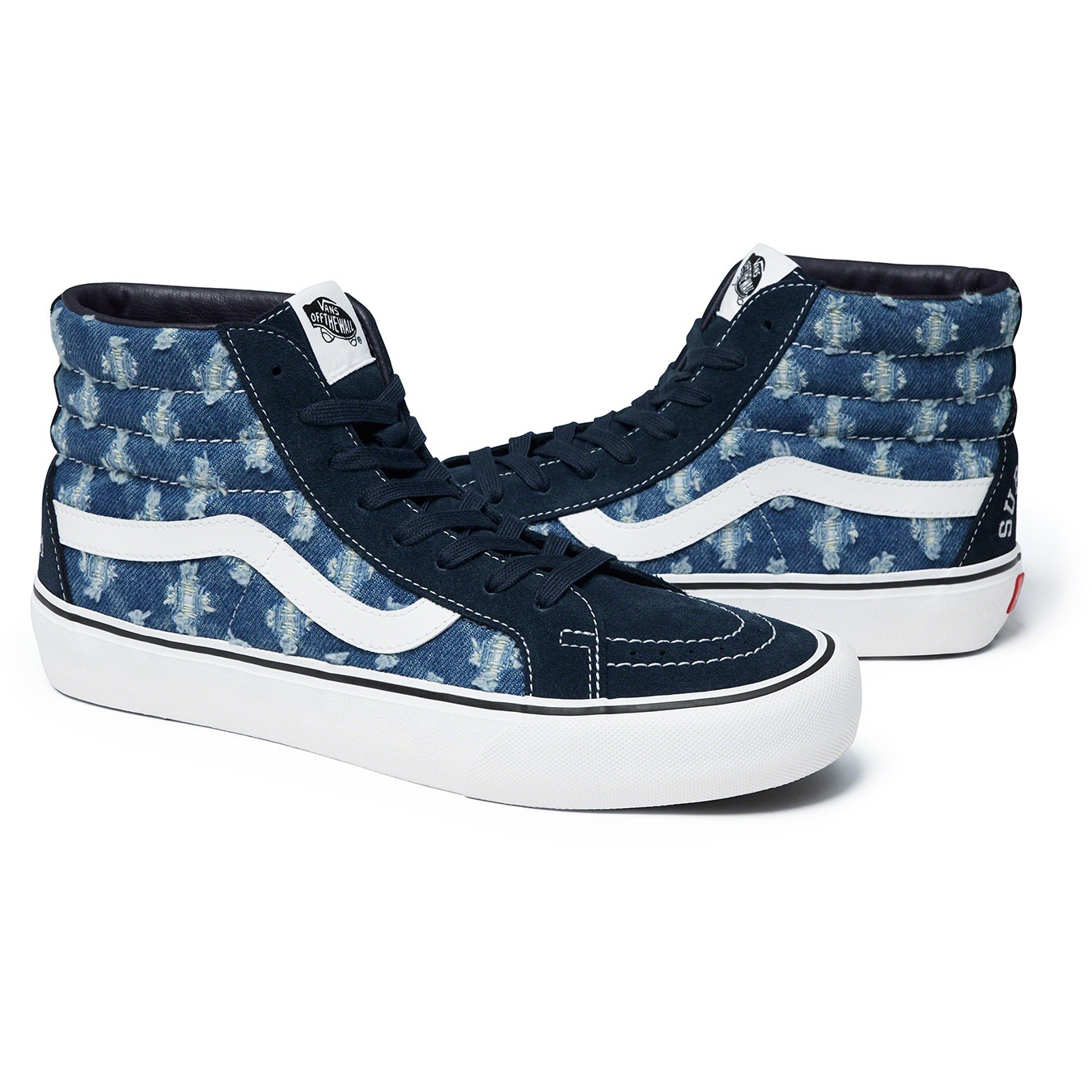 Supreme®/Vans® Hole Punch Denim Sk8-Hi Pro view 8